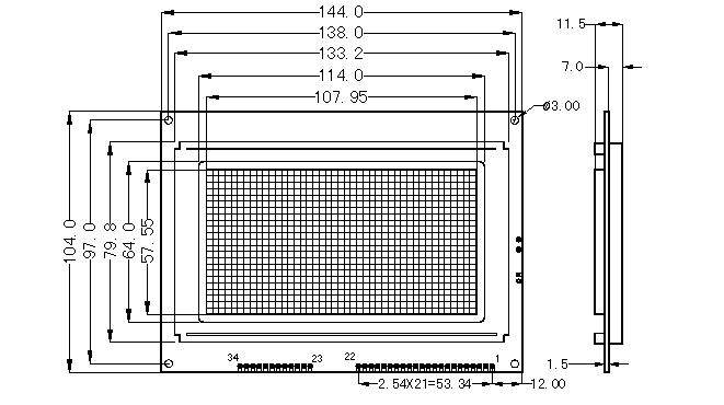 SMG240128A(bio)(zhn)Dc(din)Һ@ʾģK(LCM)ʾDƬ